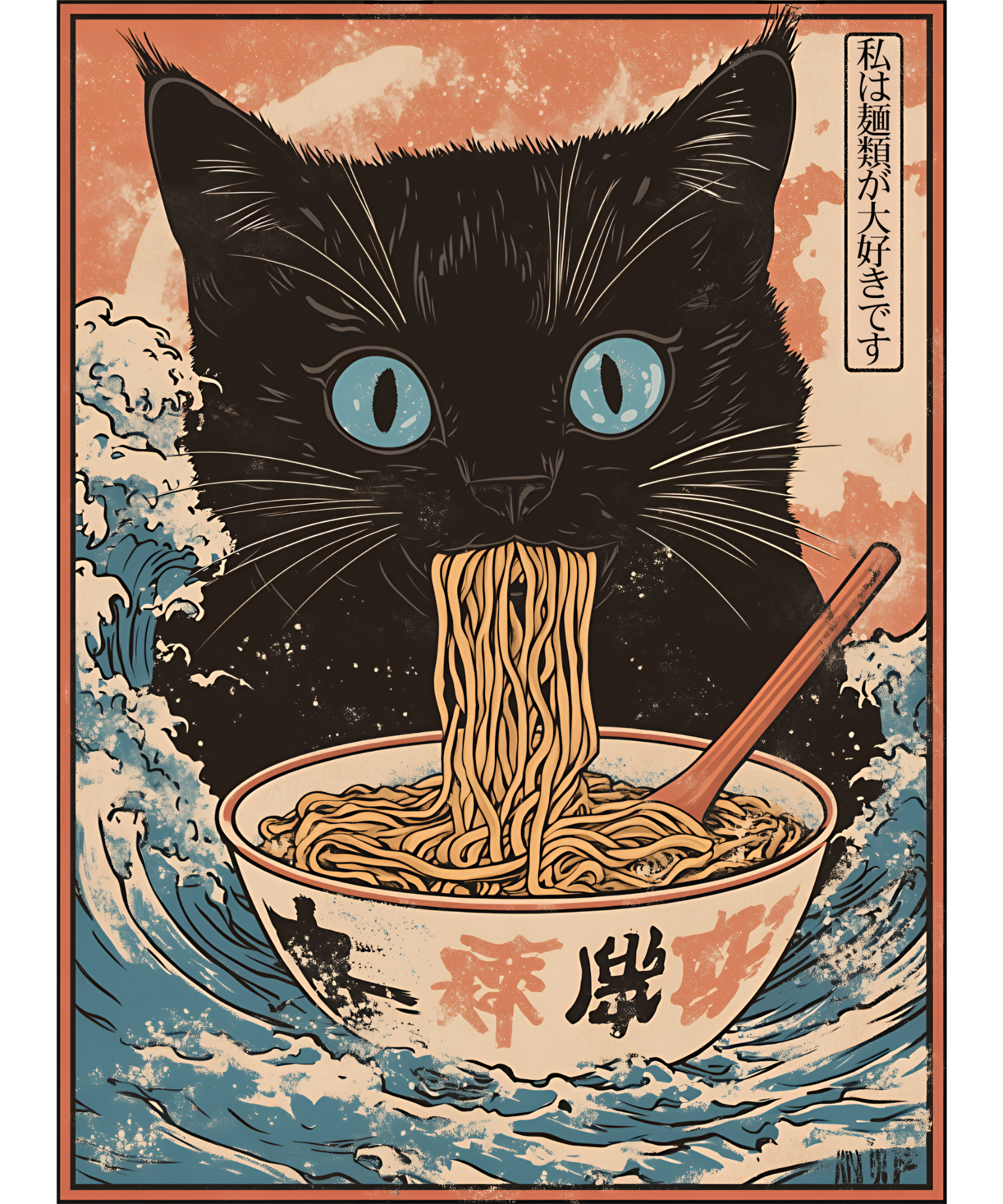 Gatto ramen — vintage giappo